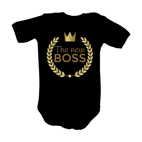 Dětské body  s potiskem Baby the new boss