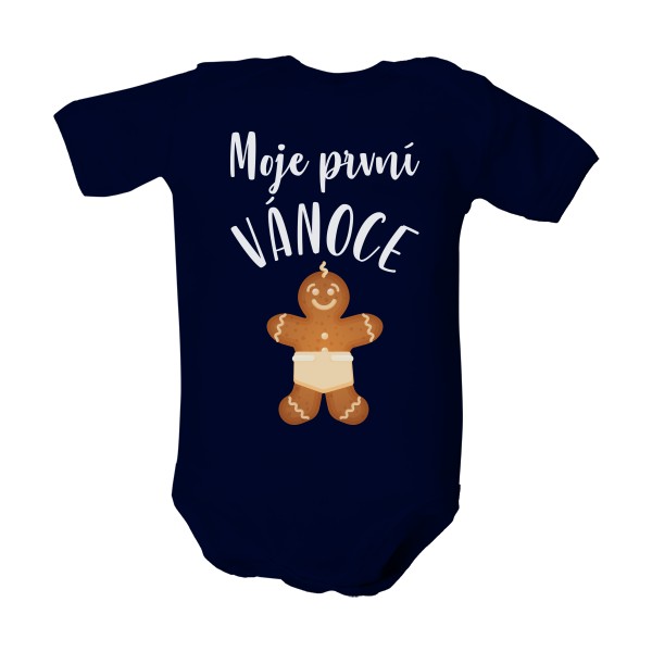 Dětské body  s potiskem Moje první Vánoce