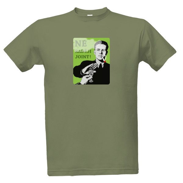 Tričko s potiskem Ne, raději joint!